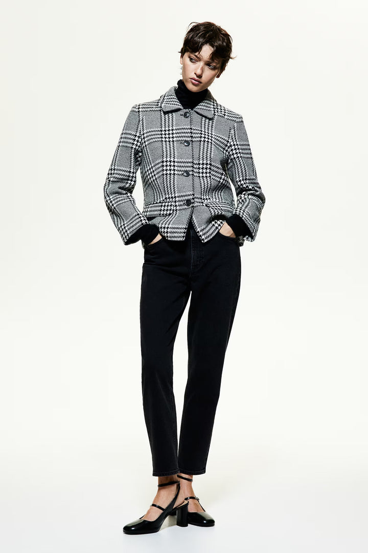 H&M High Rise Slim Leg Mom Jeans