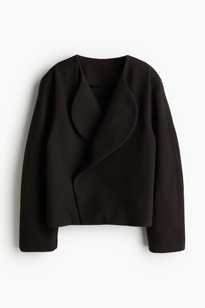 H&M Felted Jacket with Shawl Collar