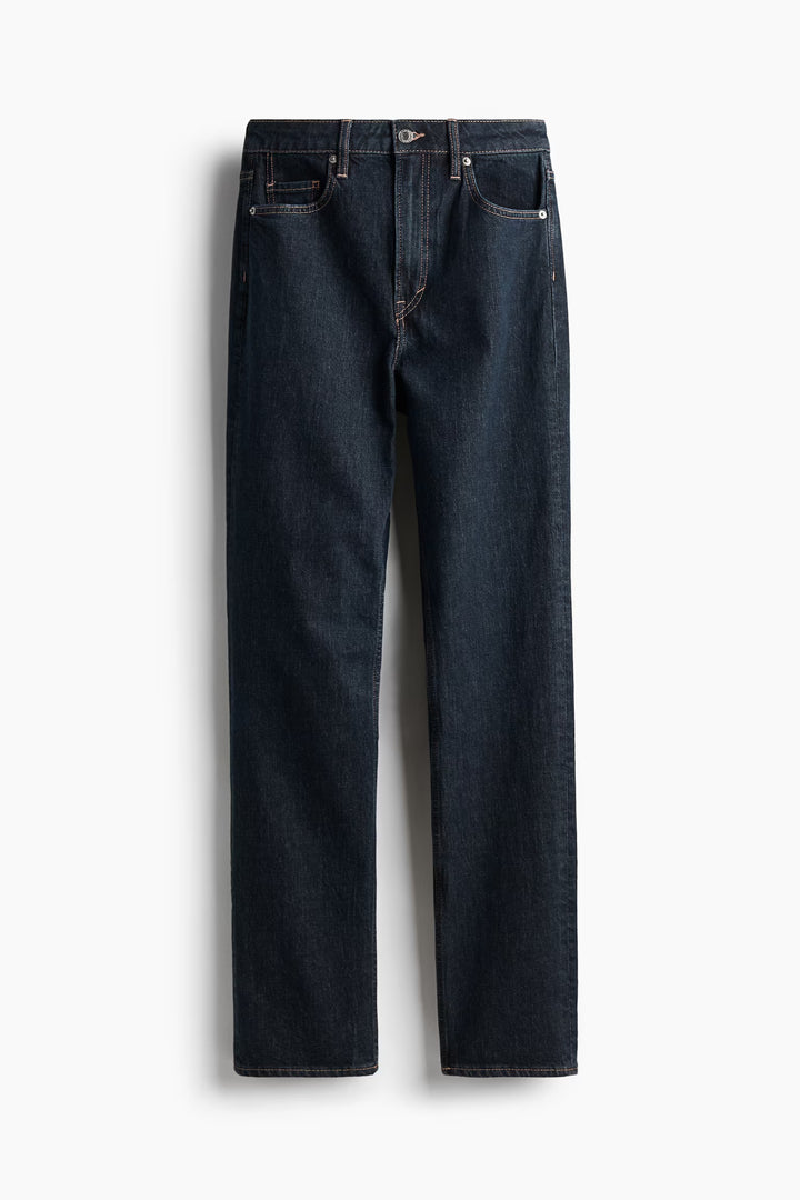 H&M High Rise Slim Straight Leg Jeans