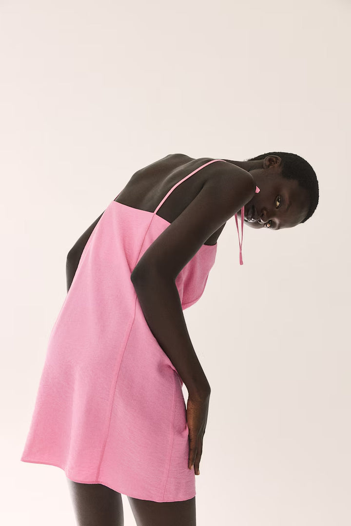 H&M Dress with Tie Shoulder Straps