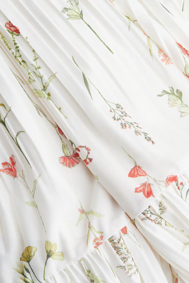 H&M PLEATED MAXI SKIRT