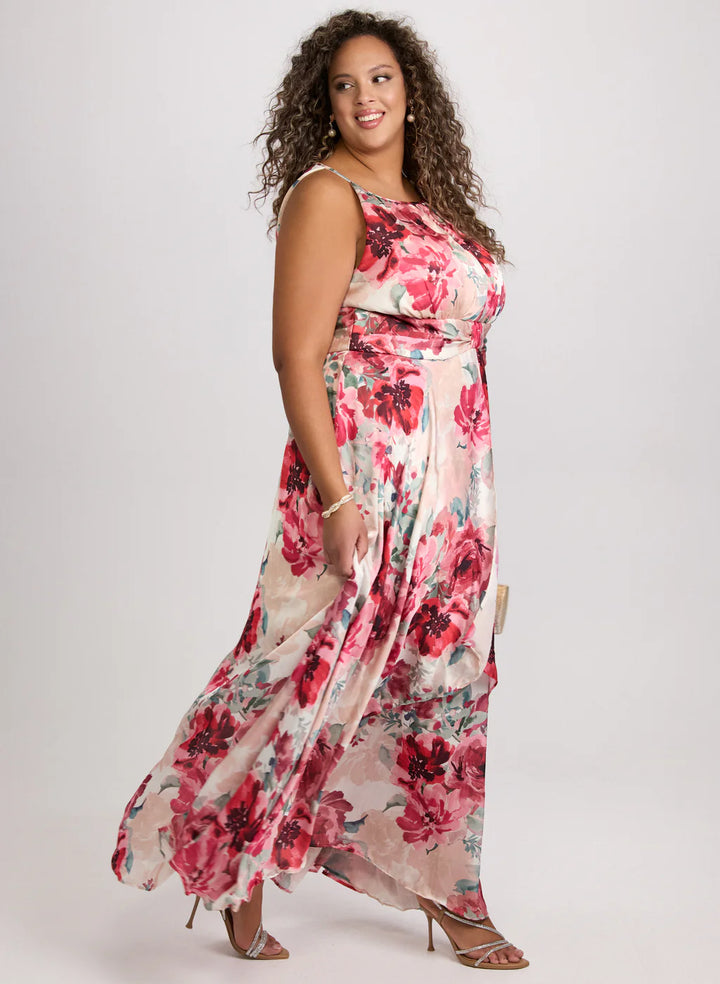 LAURA Floral Halter Neck Dress