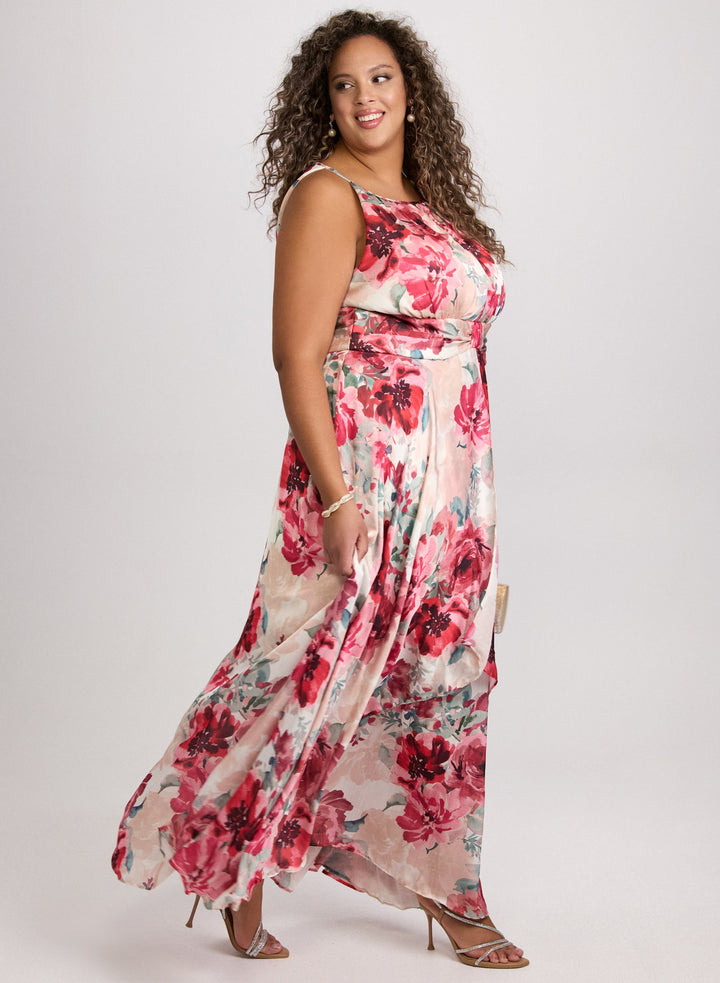 LAURA Floral Halter Neck Dress