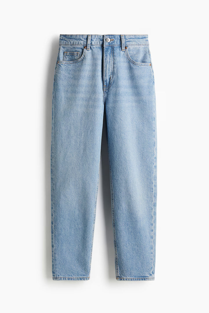 H&M High Rise Slim Leg Mom Jeans