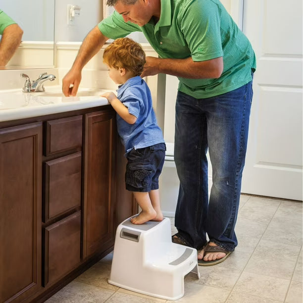 Dreambaby® 2-Up Step Stool - Grey/White