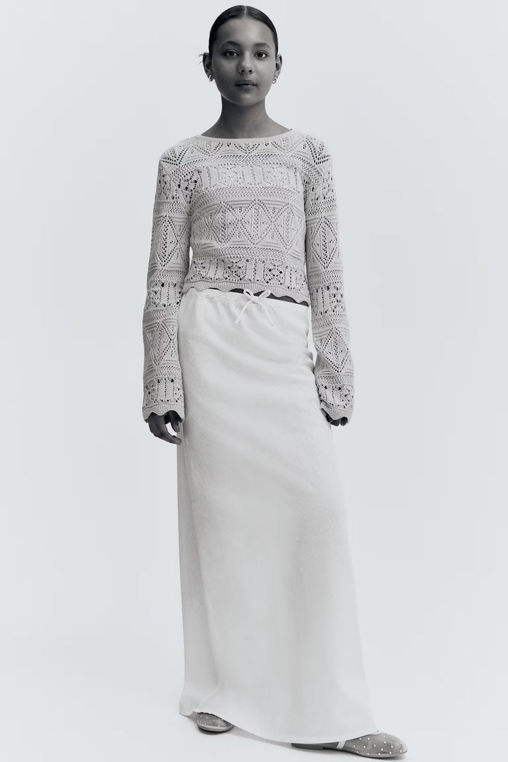 H&M Pointelle-Knit Short Top