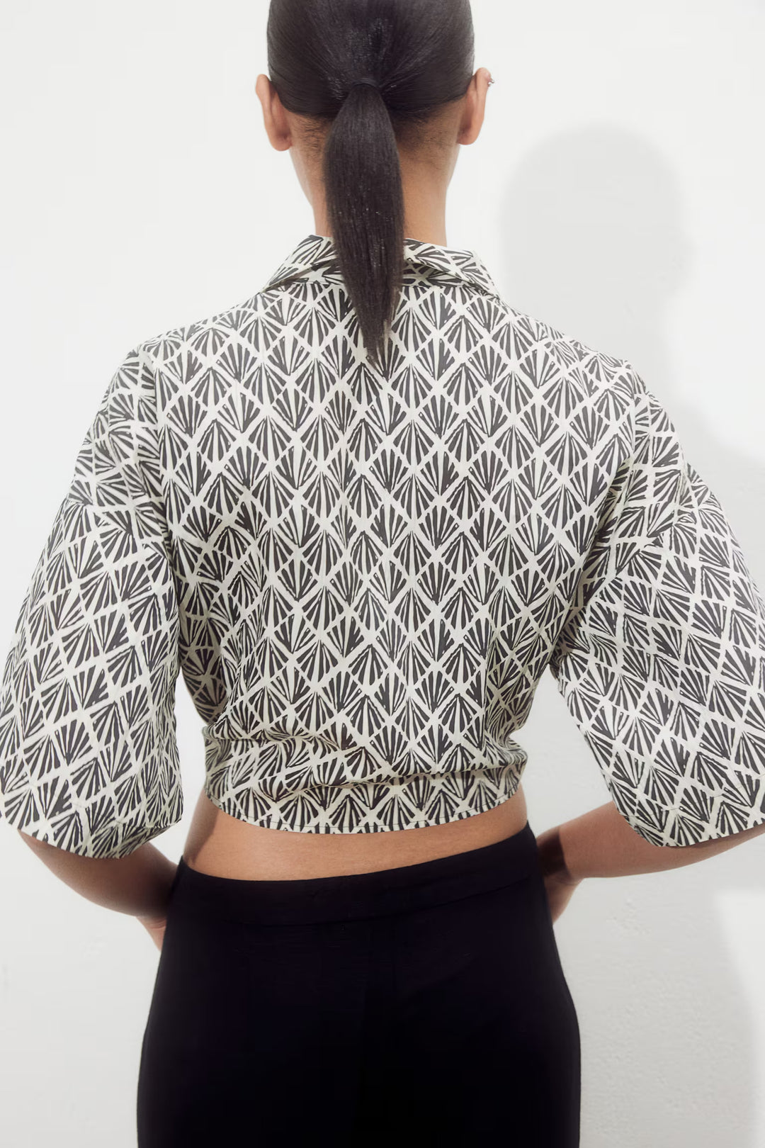 H&M Blouse with Tie Detail