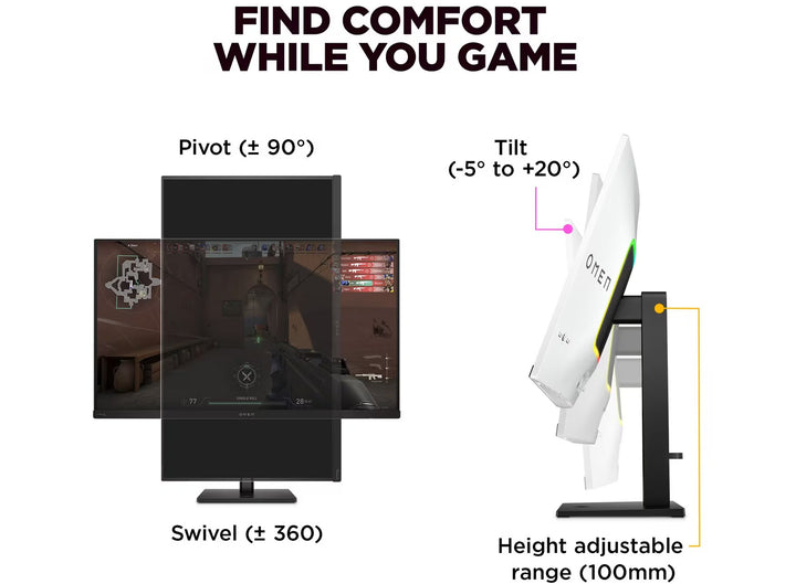OMEN Transcend 31.5 inch UHD 240Hz OLED Gaming Monitor - OMEN Transcend 32