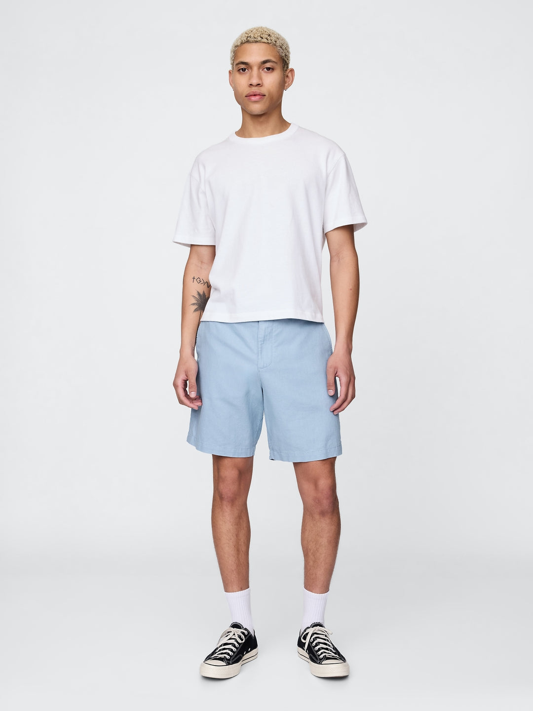 Gap 8" Linen-Cotton Shorts