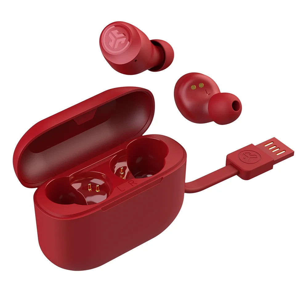 JLab Go Air Pop Bluetooth Earbuds, True Wireless with Charging Case, Rose