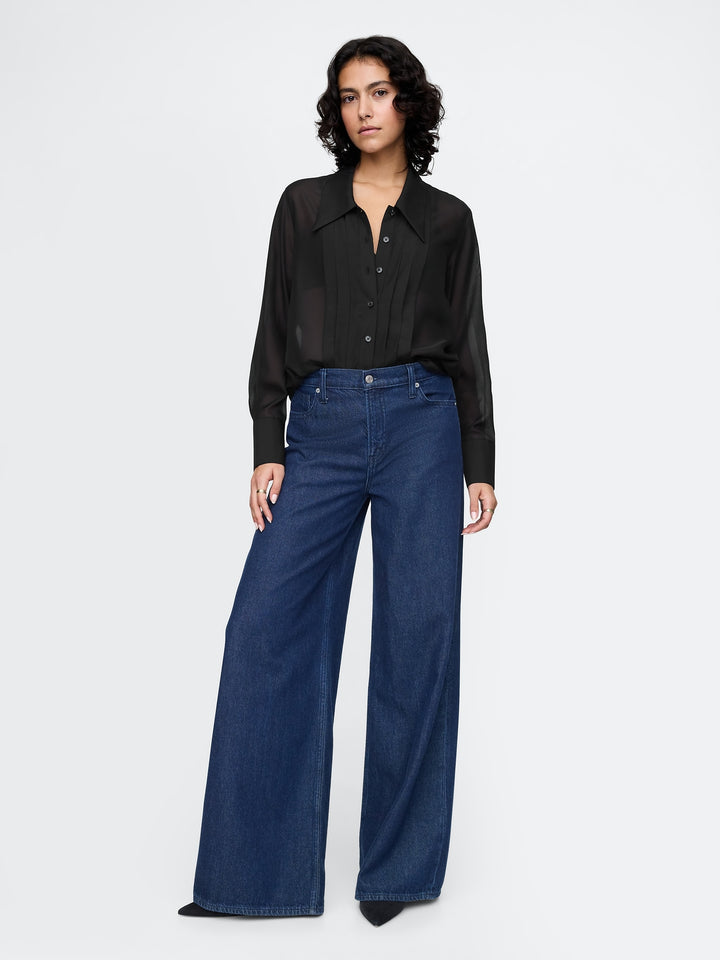 Gap Sheer Classic Tuxedo Shirt