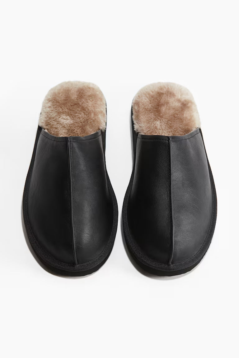 H&M PILE-LINED SLIPPERS