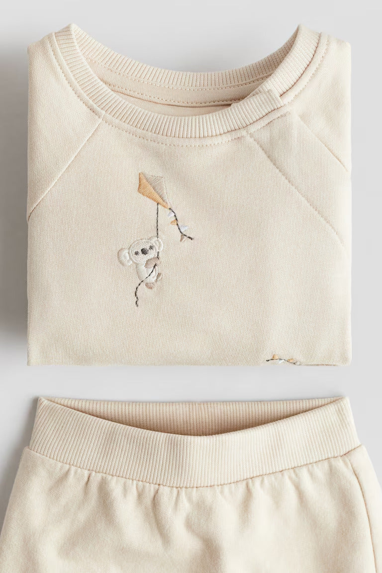 H&M 2-PIECE COTTON SWEATSUIT