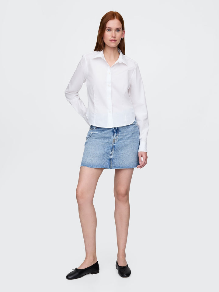Gap Organic Cotton Cropped Shirt