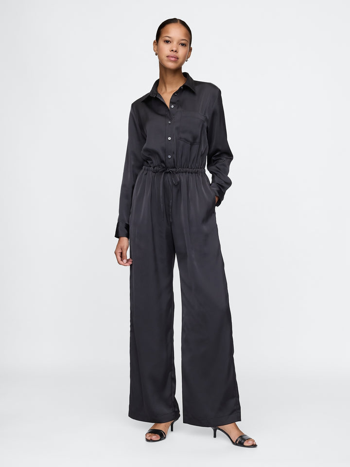Gap Recycled Satin Jumpsuit