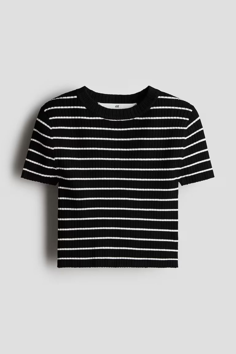 H&M RIB-KNIT TOP