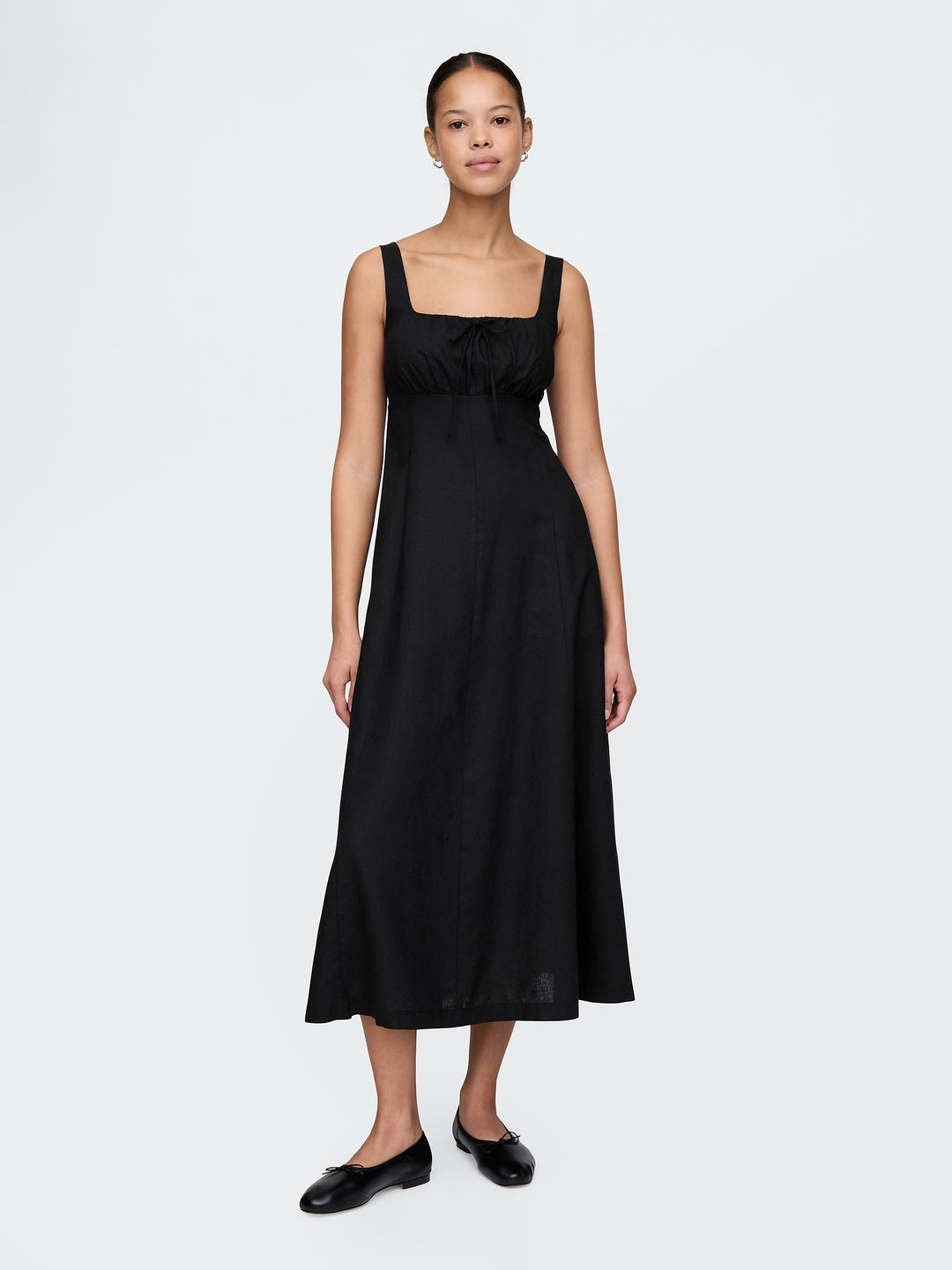 Gap Linen-Blend Maxi Dress