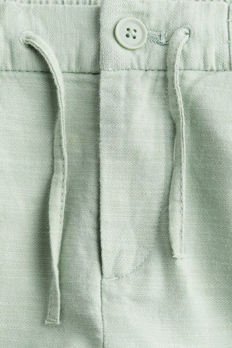 H&M COTTON ROLL-UP CHINOS