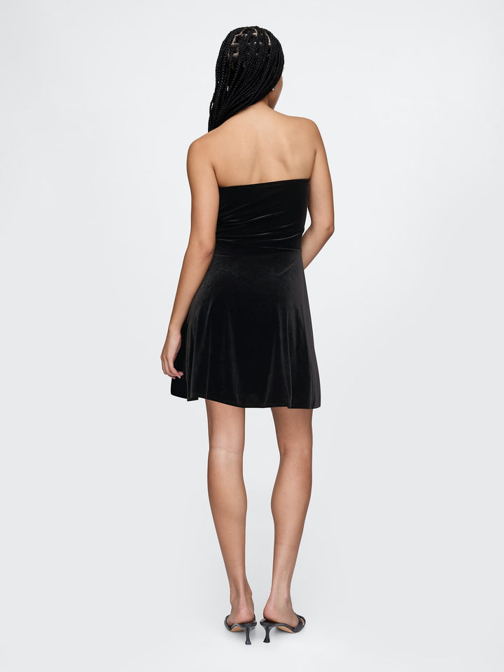 Gap Strapless Velvet Mini Dress