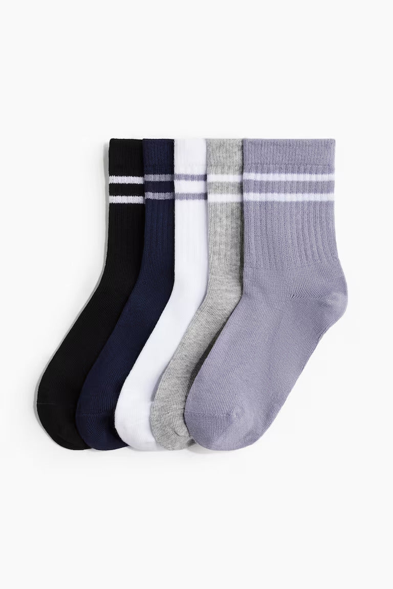 H&M 5-PACK SPORTS SOCKS WITH DRYMOVE™