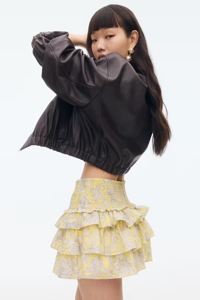 H&M TIERED MINI SKIRT