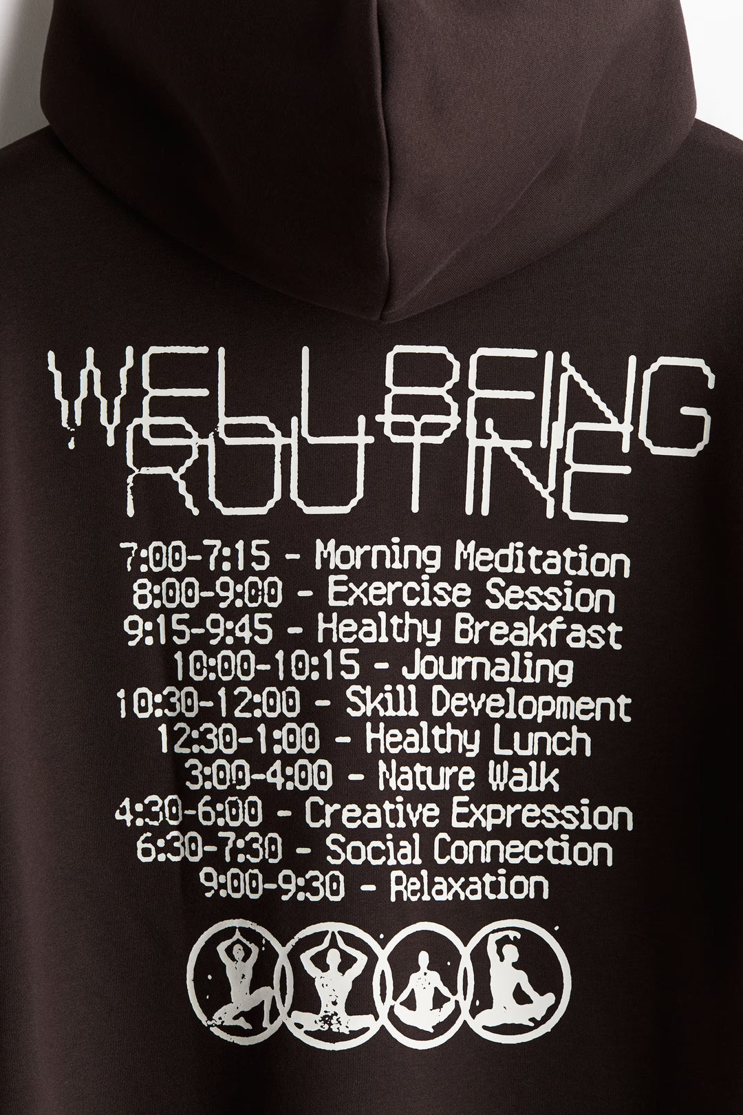 H&M Loose Fit Printed Hoodie