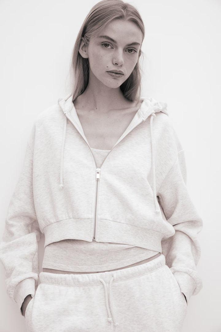 H&M Short Hooded Sweatshirt Jacket