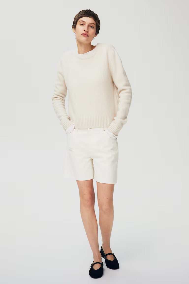 H&M HIGH BERMUDA DENIM SHORTS