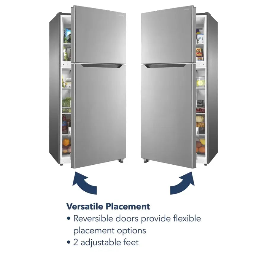 Insignia™ - 18 Cu. Ft. Top-Freezer Refrigerator with ENERGY STAR Certification - Stainless Steel