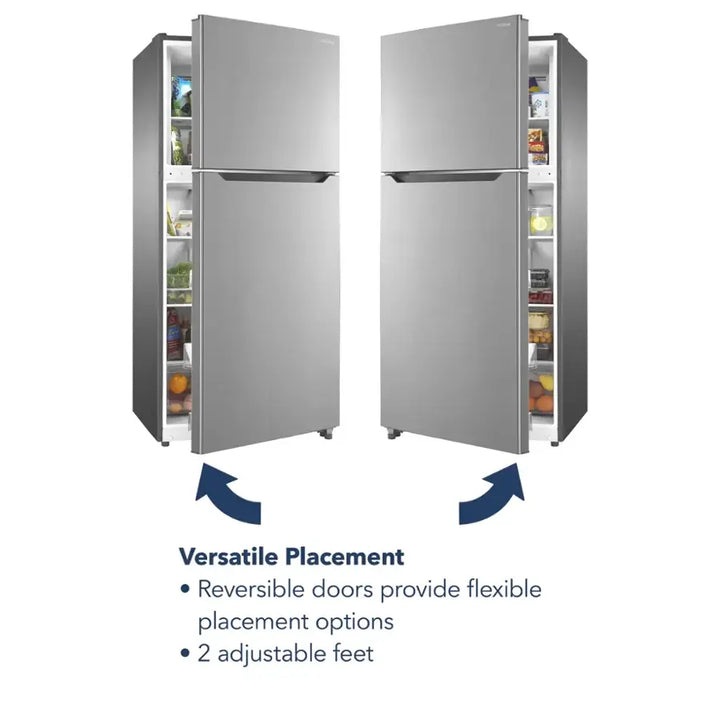 Insignia™ - 18 Cu. Ft. Top-Freezer Refrigerator with ENERGY STAR Certification - Stainless Steel