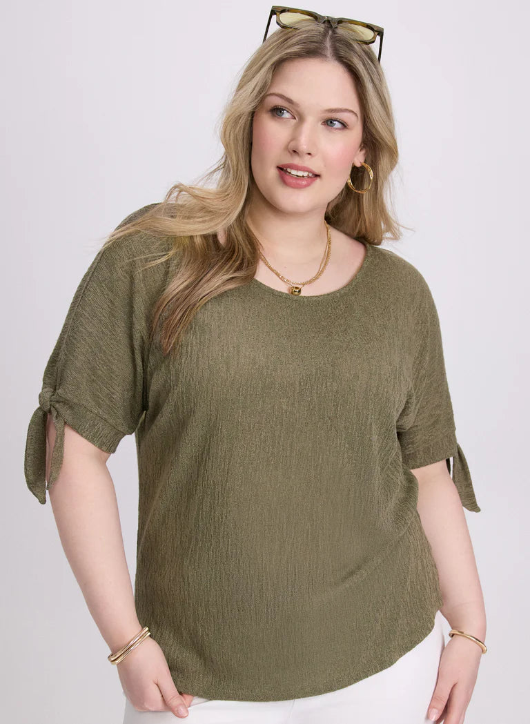 LAURA Tied Sleeves Top