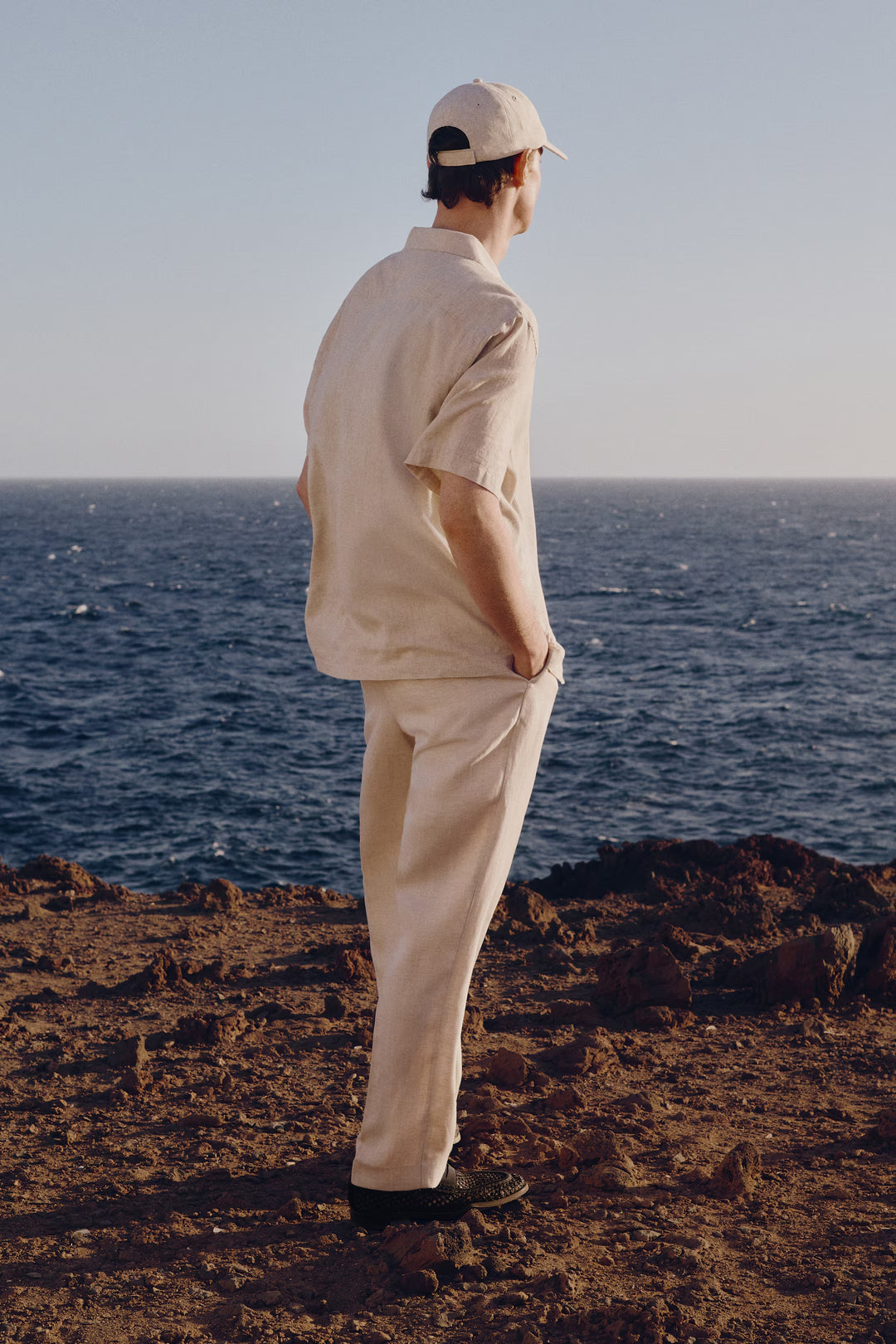 H&M Regular-Fit Short-Sleeved Linen-Blend Shirt