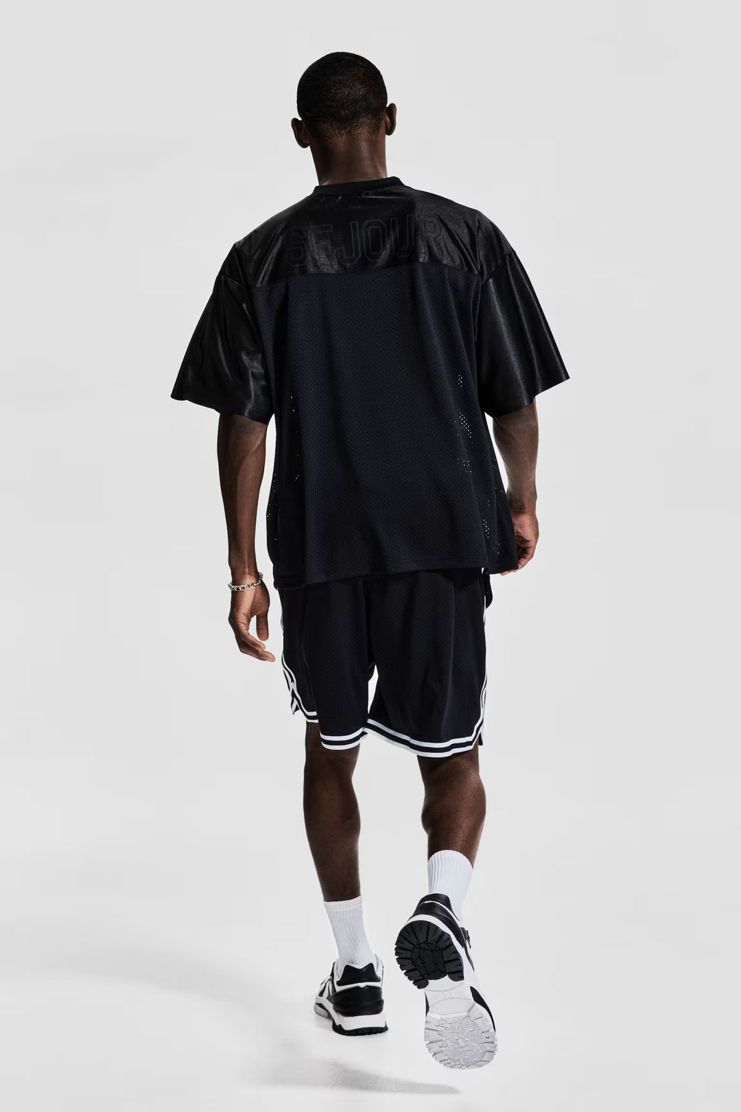 H&M Loose-Fit Printed Sports Shirt with DryMove™