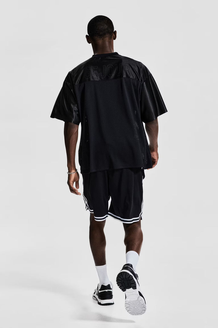 H&M Loose-Fit Printed Sports Shirt with DryMove™