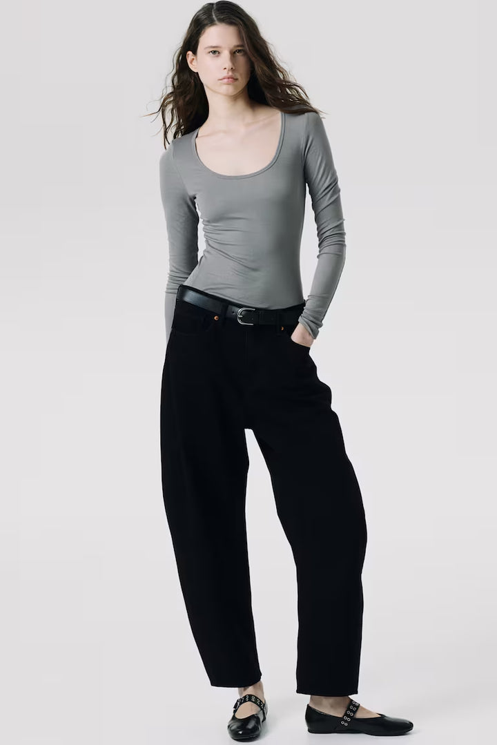 H&M RIBBED TOP