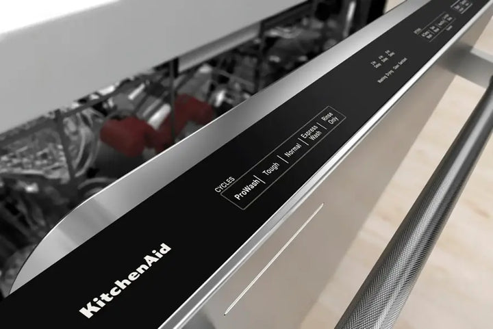 KitchenAid - 24" Top Control Built-In Stainless Steel Tub Dishwasher with 3rd Rack, FreeFlex, 44 dBA - Stainless Steel With PrintShield Finish