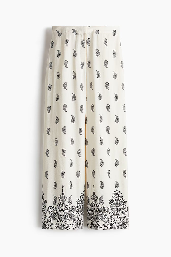 H&M Patterned Twill Pants