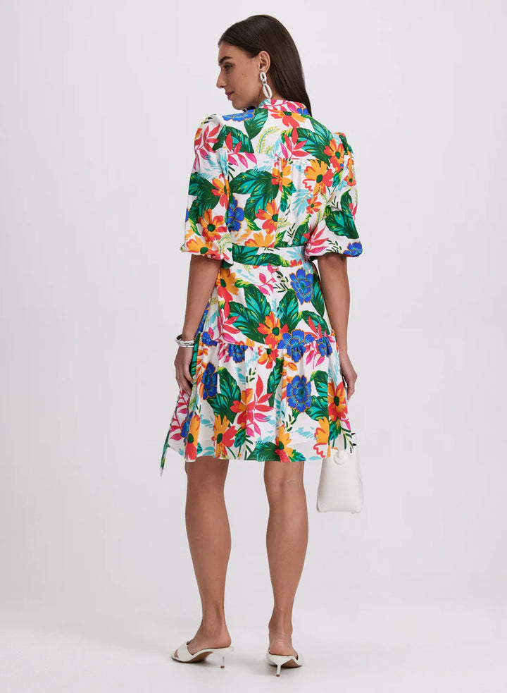 LAURA Tropical Floral Print Dress