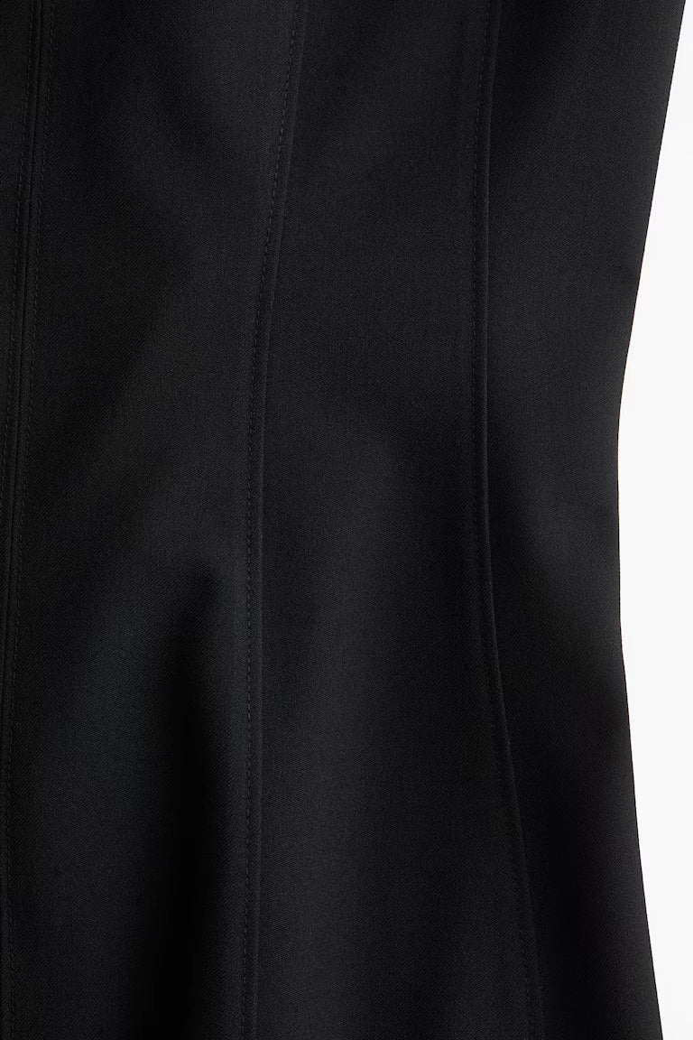 H&M Flared-Skirt Twill Dress