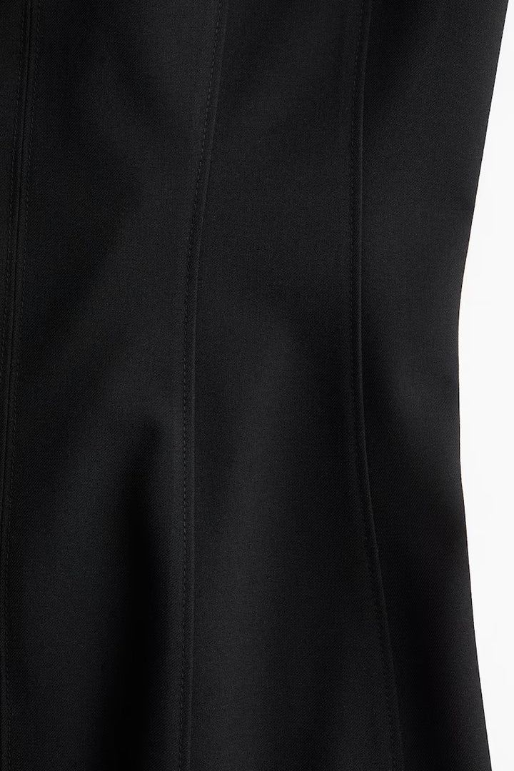 H&M Flared-Skirt Twill Dress