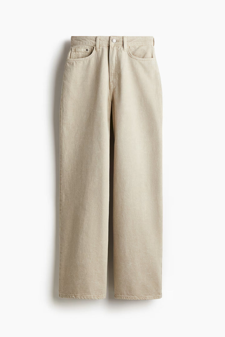 H&M Curvy Fit Wide Ultra High Jeans