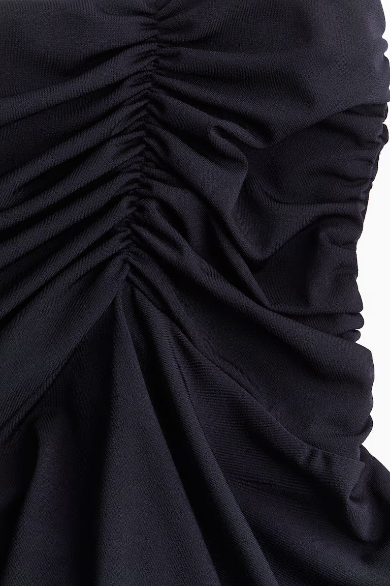 H&M GATHERED MINI SKIRT