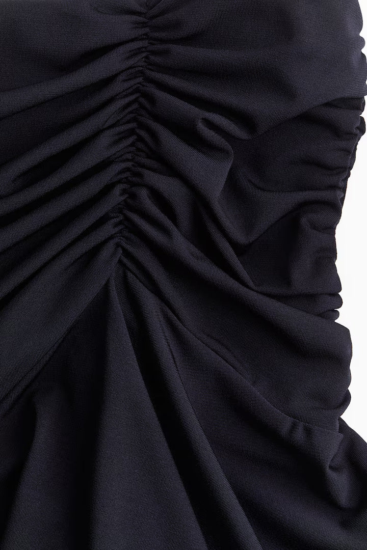 H&M GATHERED MINI SKIRT