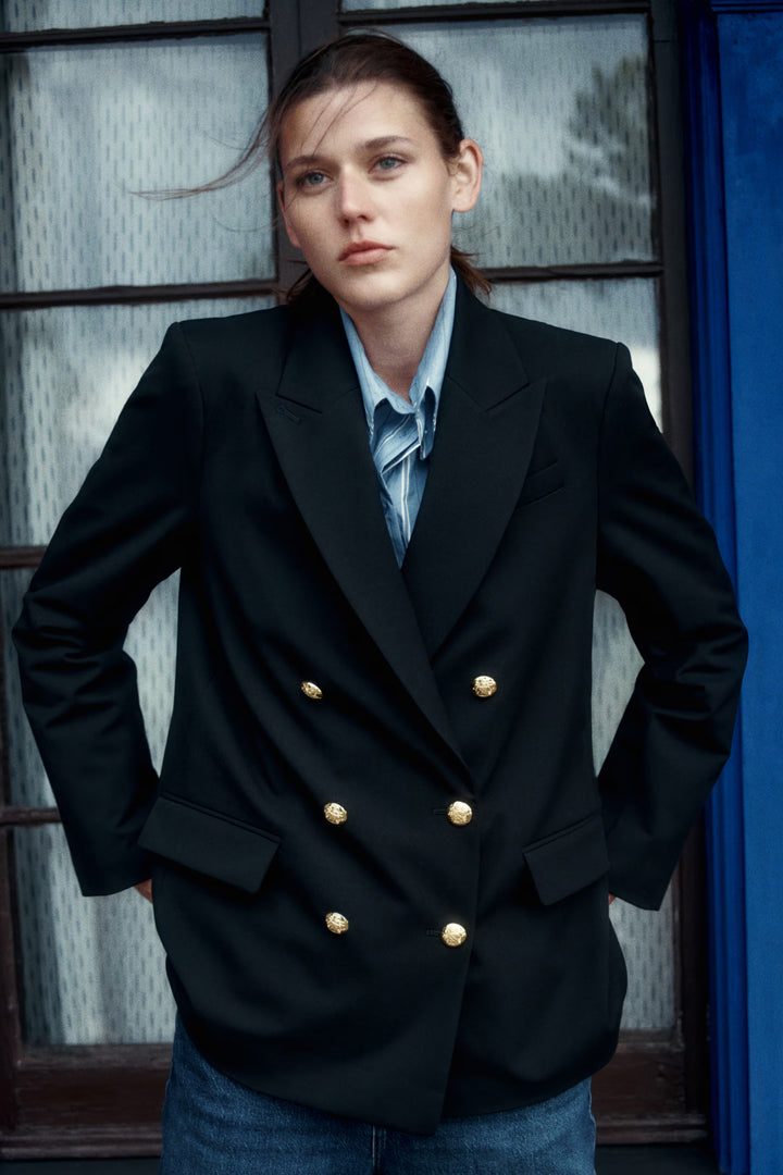 H&M Double-Breasted Jacket