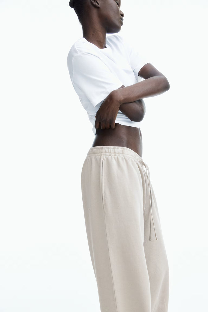 H&M Washed Cotton Sweatpants