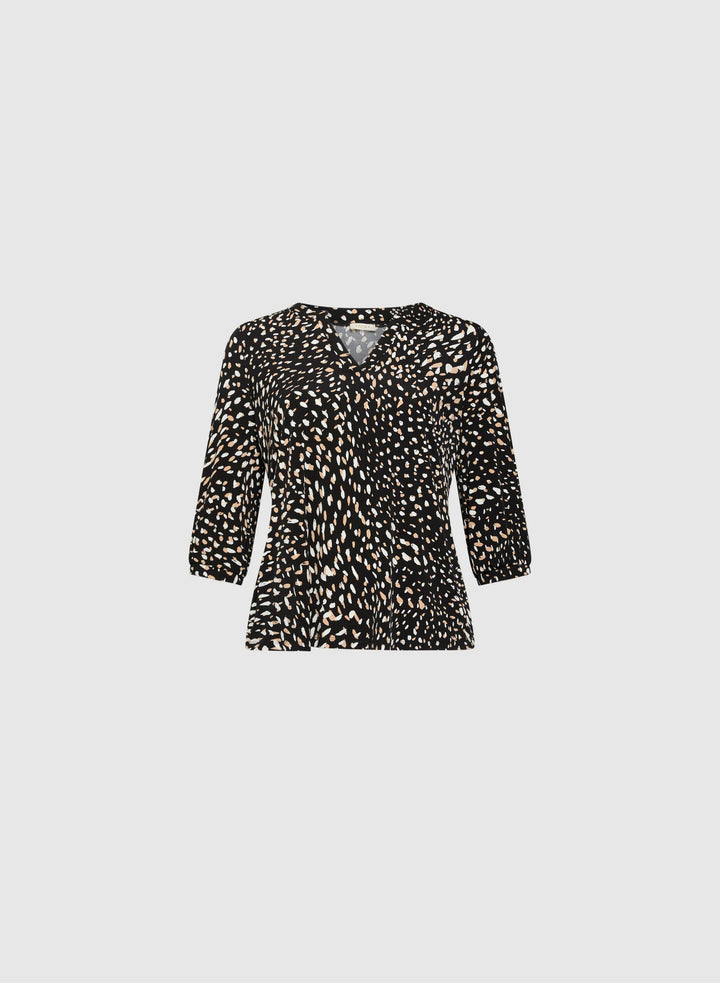 LAURA Abstract Print Top