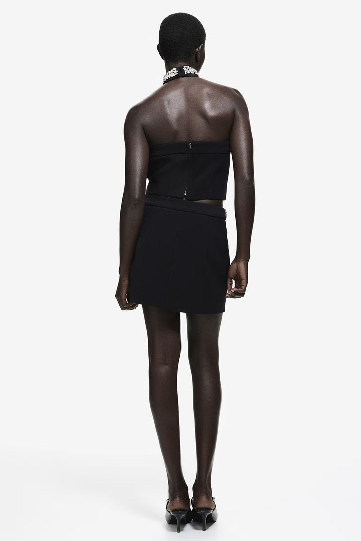 H&M Rhinestone-Embellished Halterneck Top