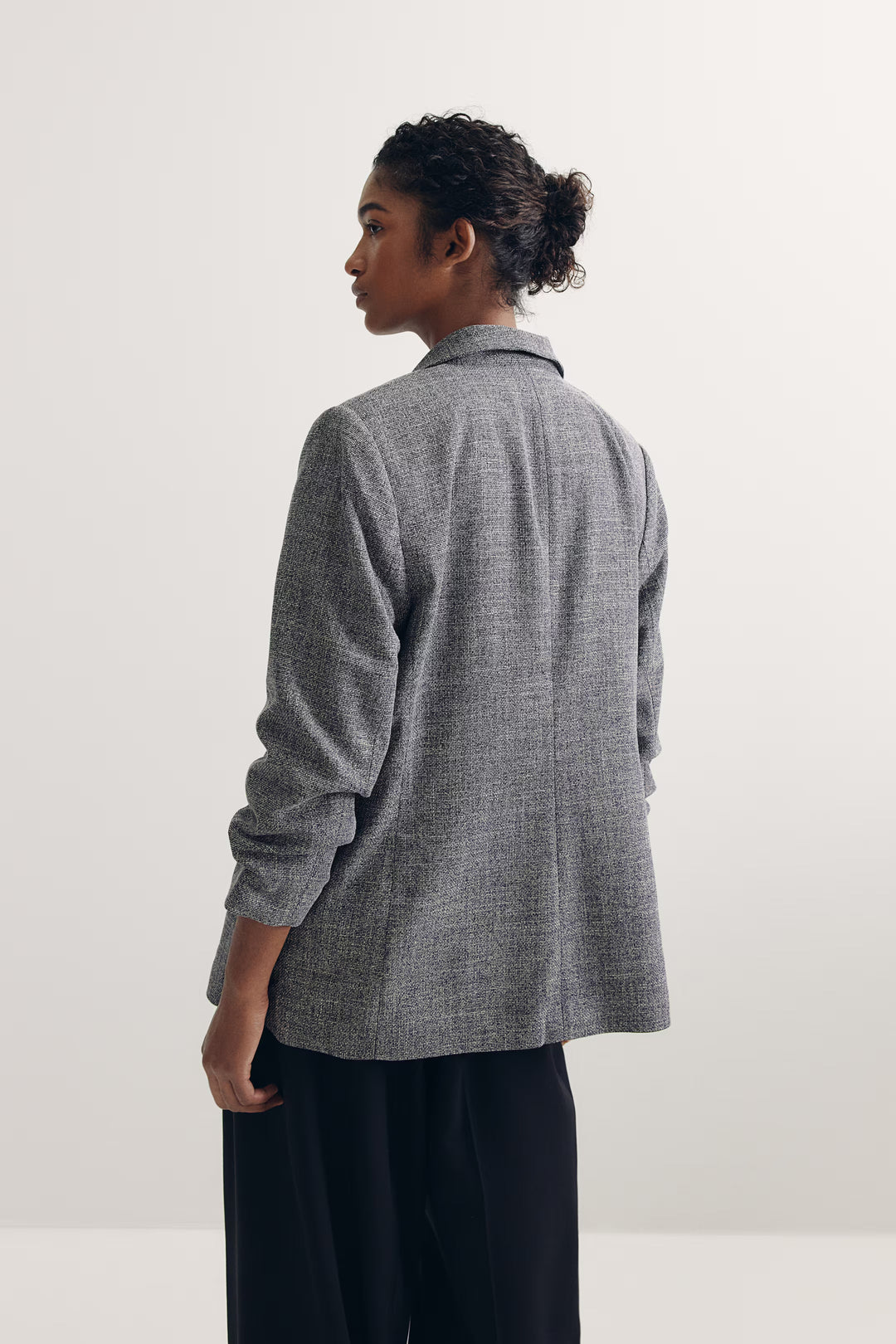 H&M Gathered-sleeve Jacket
