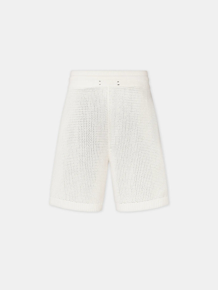 AMIRI CROCHET MESH SHORT