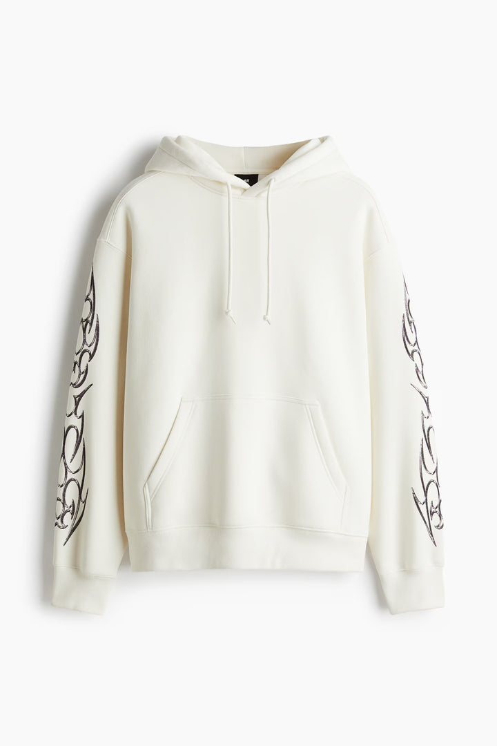 H&M Loose Fit Printed Hoodie